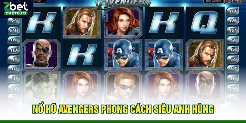 Nổ Hũ Avengers phong cách siêu anh hùng
